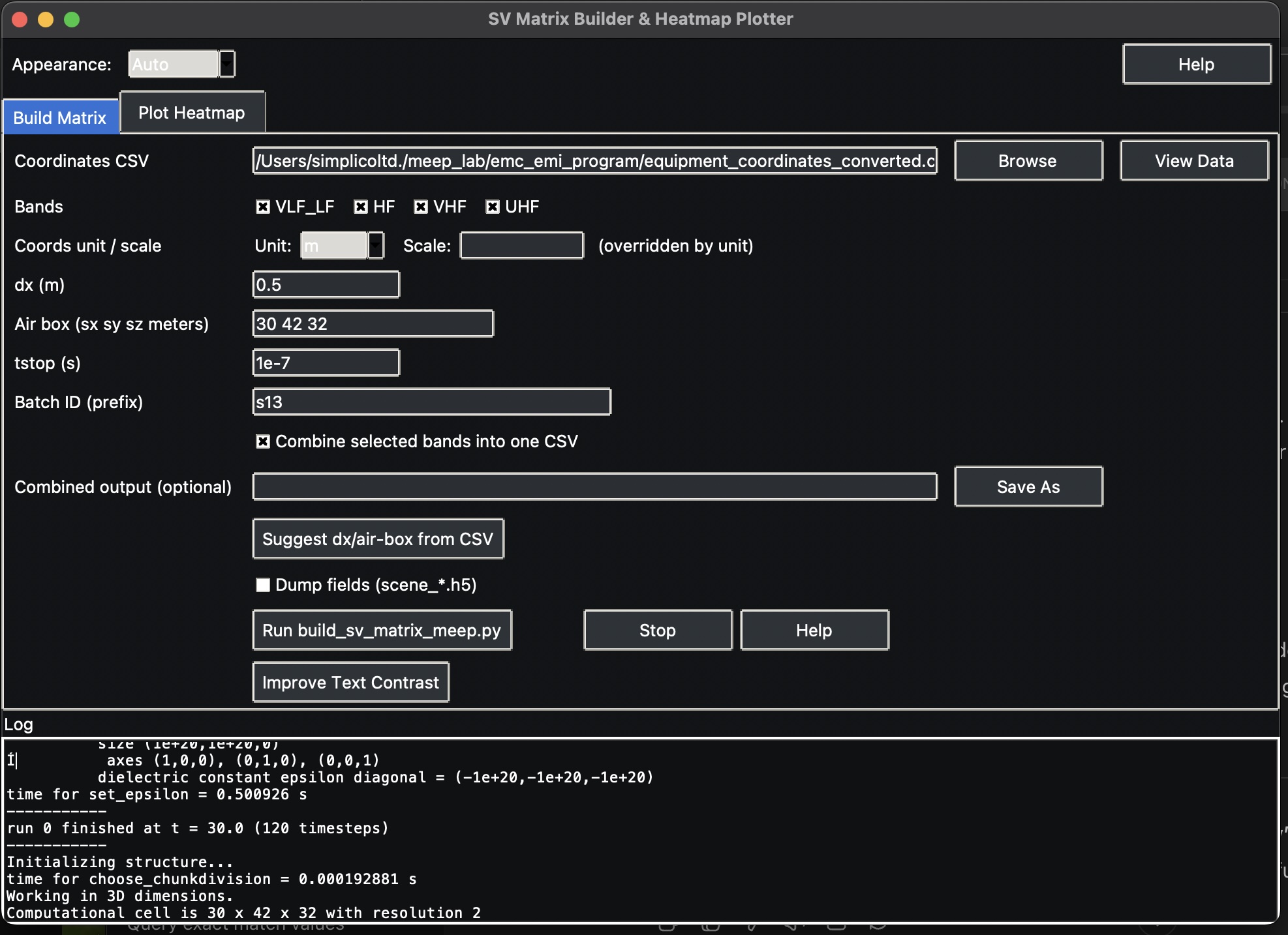 Build Matrix GUI